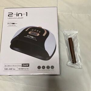 NIB SUN 2-in-1 LED/UV Nail Lamp with 3-in-1 cat eye magnet